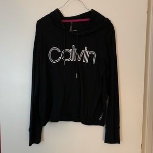 WORN TWICE! CALVIN KLEIN CROP HOODIE